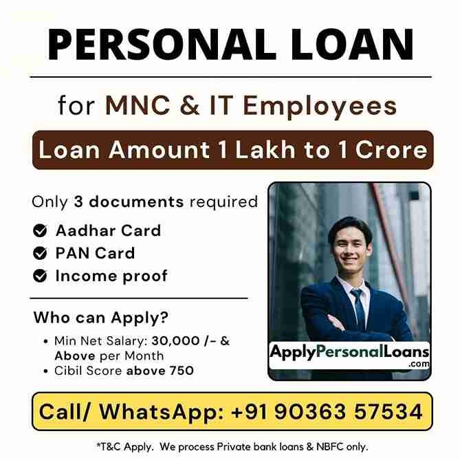 Personal Loan Options for Salaried Professionals personal loan options available for salaried residents in Kolar