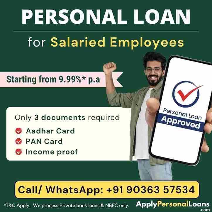 Salaried Corporate Employees Personal Loan Offer for IT Professionals & Software Engineers India