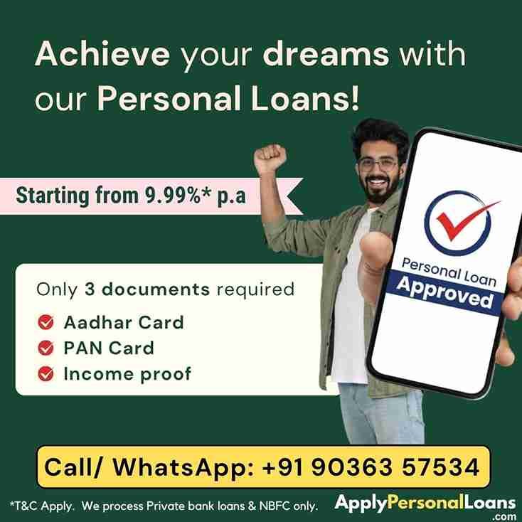 Salaried Team Leaders personal loan options available for salaried residents in Bidar